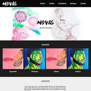 maquette site web Novas