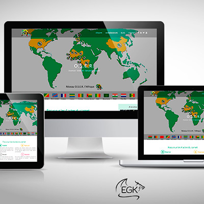 mockup web O.S.E.R. l'Afrique